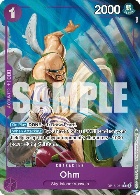 Ohm Alt Art OP15-061 One Piece card from Adventure on Kami's Island