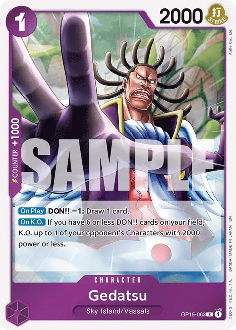 Gedatsu OP15-063 One Piece card from Adventure on Kami's Island