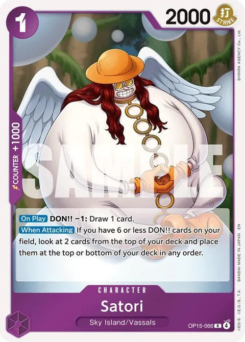 Satori OP15-066 One Piece card from Adventure on Kami's Island