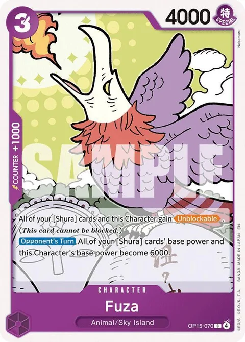 Fuza OP15-070 One Piece card from Adventure on Kami's Island