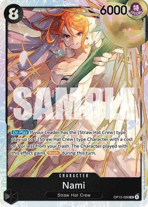 Nami OP15-086 One Piece card from Adventure on Kami's Island