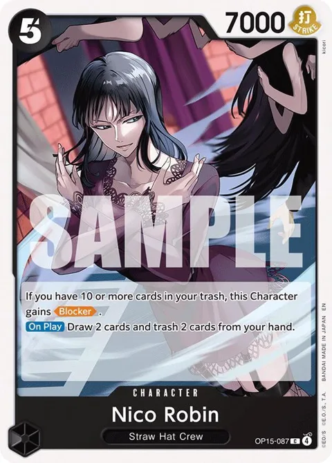 Nico Robin OP15-087 One Piece card from Adventure on Kami's Island