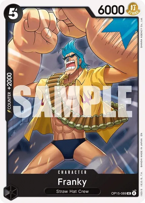 Franky OP15-089 One Piece card from Adventure on Kami's Island