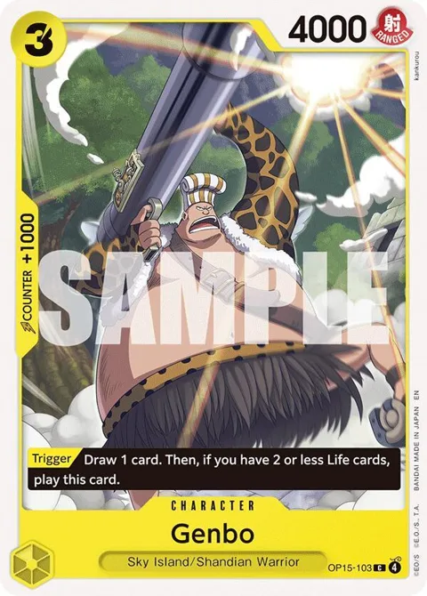 Genbo OP15-103 One Piece card from Adventure on Kami's Island