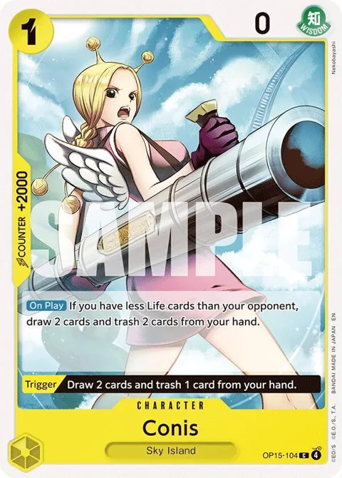 Conis OP15-104 One Piece card from Adventure on Kami's Island