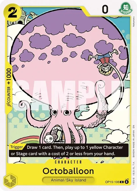 Octoballoon OP15-106 One Piece card from Adventure on Kami's Island