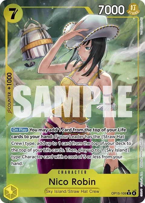 Nico Robin Alt Art OP15-109 One Piece card from Adventure on Kami's Island