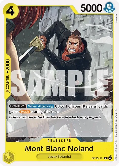 Mont Blanc Noland OP15-111 One Piece card from Adventure on Kami's Island