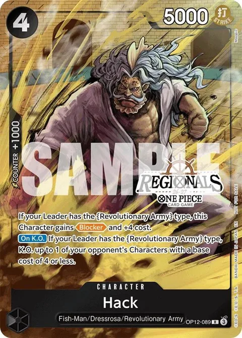 Hack Regional Participation Pack 2026 Vol.1 OP12-089 One Piece card from One Piece Promotion Cards