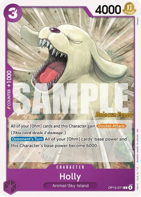 Holly OP15-071 Pre-Release One Piece card from Adventure on Kami's Island Release Event Cards