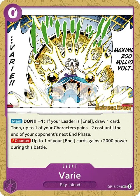 Varie OP15-074 Pre-Release One Piece card from Adventure on Kami's Island Release Event Cards