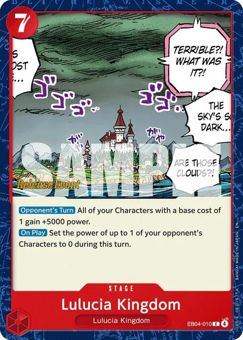 Lulucia Kingdom EB04-010 Pre-Release One Piece card from Adventure on Kami's Island Release Event Cards