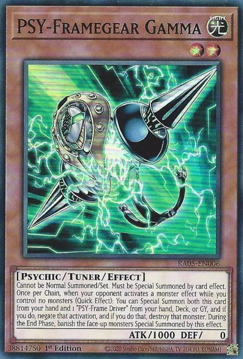PSY-Framegear Gamma RA05-EN006 Yu-Gi-Oh card from Rarity Collection 5