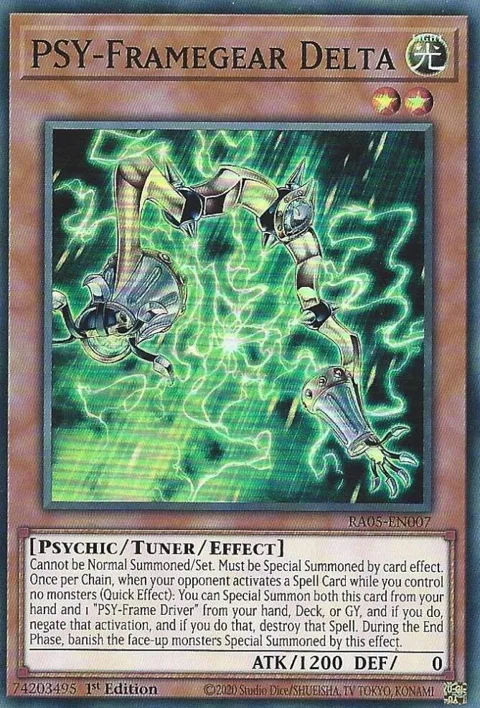 PSY-Framegear Delta RA05-EN007 Yu-Gi-Oh card from Rarity Collection 5