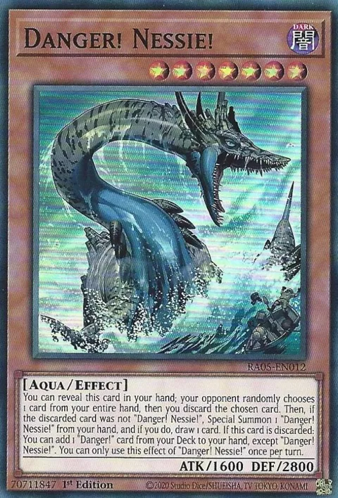Danger! Nessie! RA05-EN012 Yu-Gi-Oh card from Rarity Collection 5