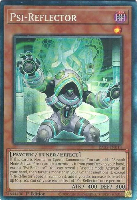 Psi-Reflector Prismatic Collector's Rare RA05-EN013 Yu-Gi-Oh card from Rarity Collection 5