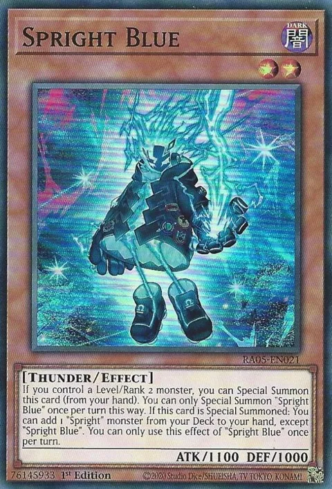 Spright Blue RA05-EN021 Yu-Gi-Oh card from Rarity Collection 5