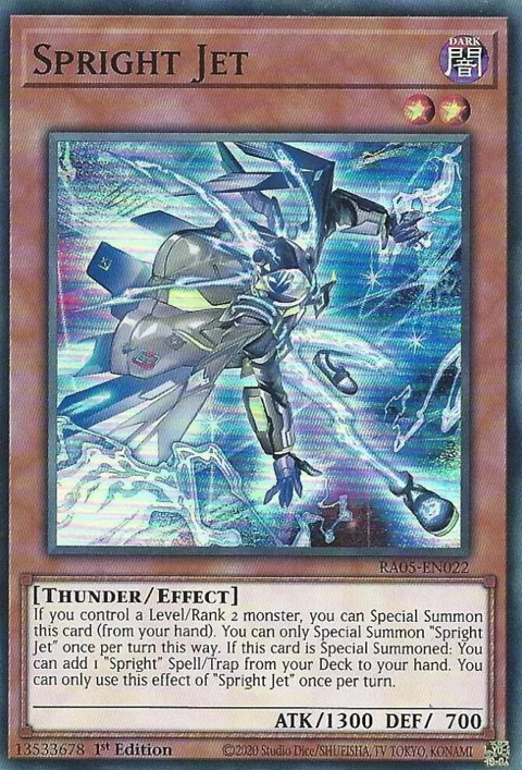 Spright Jet RA05-EN022 Yu-Gi-Oh card from Rarity Collection 5