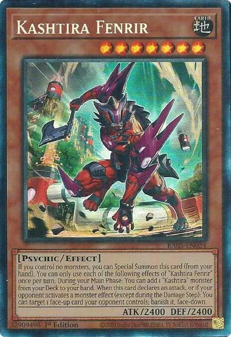 Kashtira Fenrir Prismatic Collector's Rare RA05-EN024 Yu-Gi-Oh card from Rarity Collection 5
