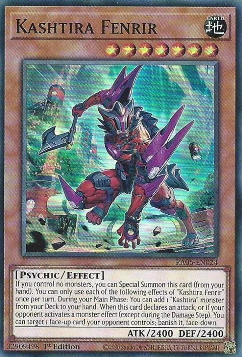 Kashtira Fenrir RA05-EN024 Yu-Gi-Oh card from Rarity Collection 5