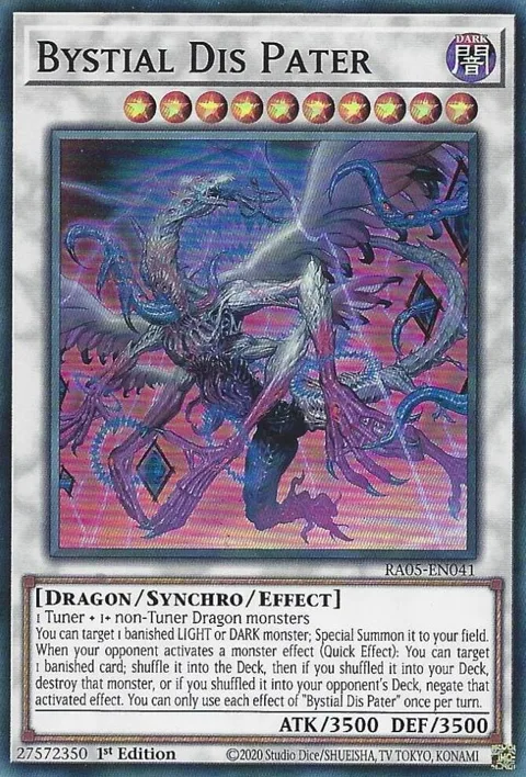 Bystial Dis Pater RA05-EN041 Yu-Gi-Oh card from Rarity Collection 5