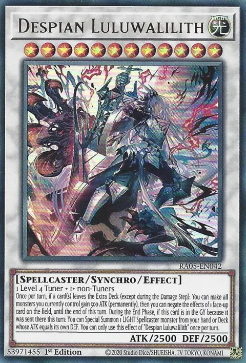 Despian Luluwalilith RA05-EN042 Yu-Gi-Oh card from Rarity Collection 5