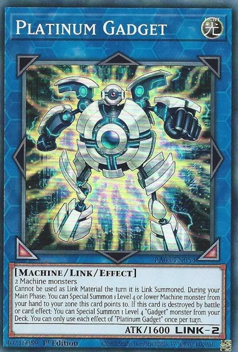 Platinum Gadget RA05-EN054 Yu-Gi-Oh card from Rarity Collection 5