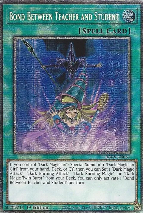 Bond Between Teacher and Student RA05-EN061 Yu-Gi-Oh card from Rarity Collection 5