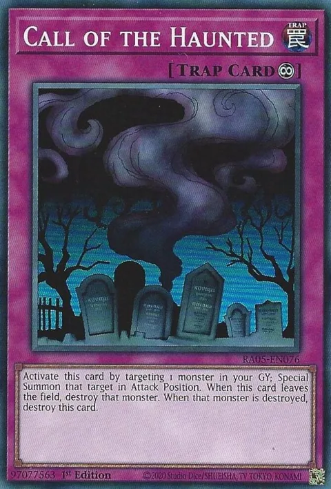 Call of the Haunted RA05-EN076 Yu-Gi-Oh card from Rarity Collection 5
