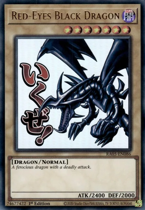 Red-Eyes Black Dragon RA05-EN086 Yu-Gi-Oh card from Rarity Collection 5