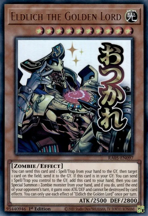 Eldlich the Golden Lord RA05-EN097 Yu-Gi-Oh card from Rarity Collection 5