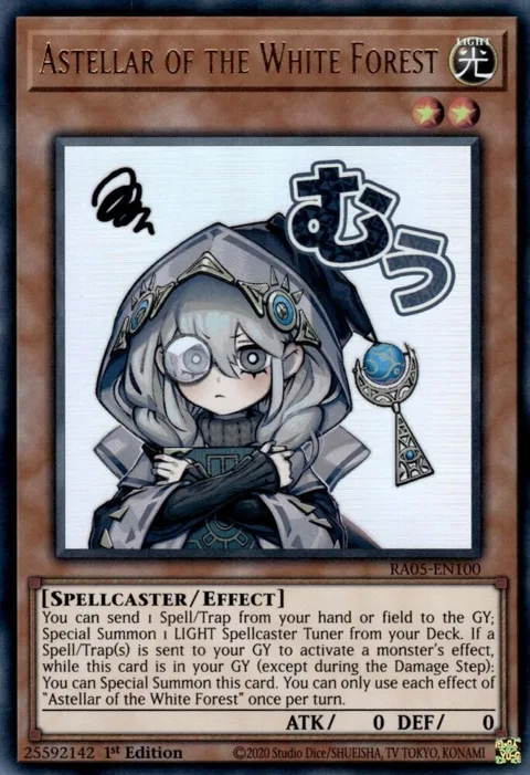 Astellar of the White Forest RA05-EN100 Yu-Gi-Oh card from Rarity Collection 5