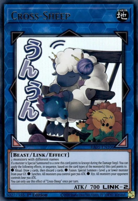 Cross-Sheep RA05-EN106 Yu-Gi-Oh card from Rarity Collection 5