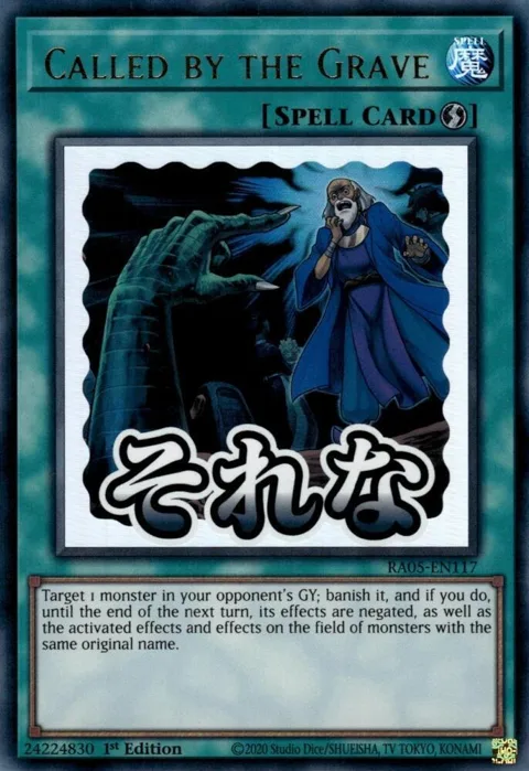 Called by the Grave RA05-EN117 Yu-Gi-Oh card from Rarity Collection 5
