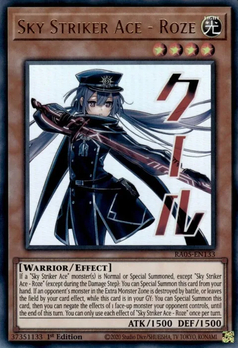 Sky Striker Ace - Roze RA05-EN133 Yu-Gi-Oh card from Rarity Collection 5