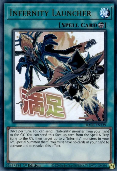 Infernity Launcher RA05-EN139 Yu-Gi-Oh card from Rarity Collection 5