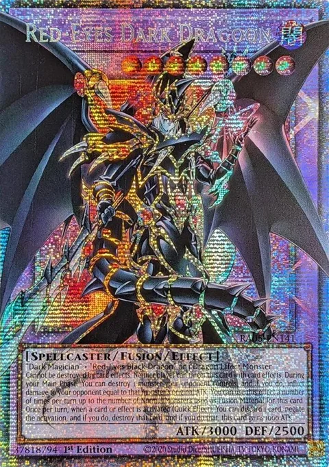 Red-Eyes Dark Dragoon Starlight Rare RA05-EN141 Yu-Gi-Oh card from Rarity Collection 5