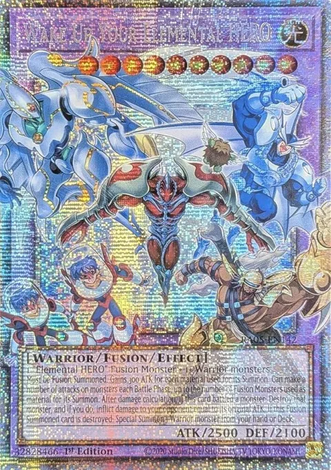 Wake Up Your Elemental HERO Starlight Rare RA05-EN142 Yu-Gi-Oh card from Rarity Collection 5