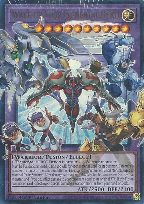 Wake Up Your Elemental HERO RA05-EN142 Yu-Gi-Oh card from Rarity Collection 5