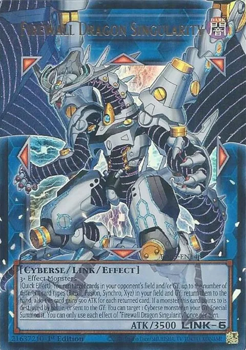 Firewall Dragon Singularity RA05-EN146 Yu-Gi-Oh card from Rarity Collection 5