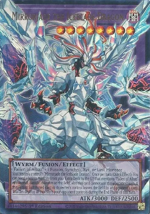 Mirrorjade the Iceblade Dragon RA05-EN148 Yu-Gi-Oh card from Rarity Collection 5