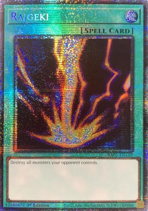 Raigeki Starlight Rare RA05-EN110 Yu-Gi-Oh card from Rarity Collection 5