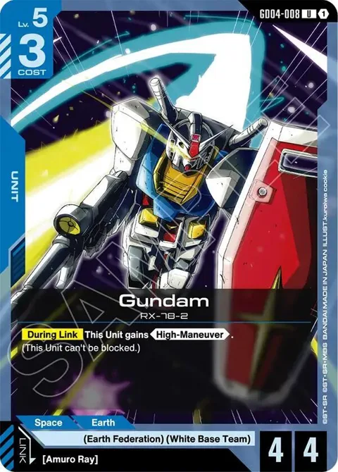Gundam GD04-008 Gundam card from Phantom Aria