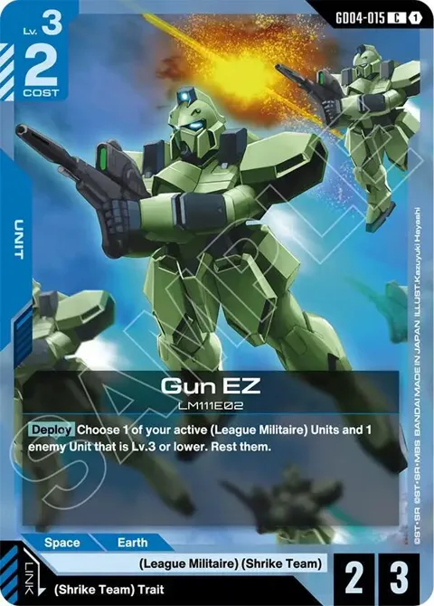 Gun EZ GD04-015 Gundam card from Phantom Aria