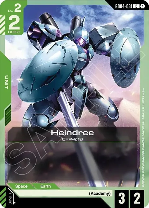 Heindree GD04-031 Gundam card from Phantom Aria