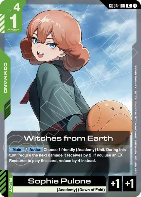 Witches from Earth GD04-108 Gundam card from Phantom Aria