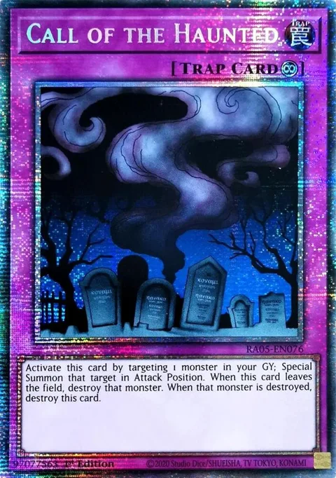 Call of the Haunted Starlight Rare RA05-EN076 Yu-Gi-Oh card from Rarity Collection 5