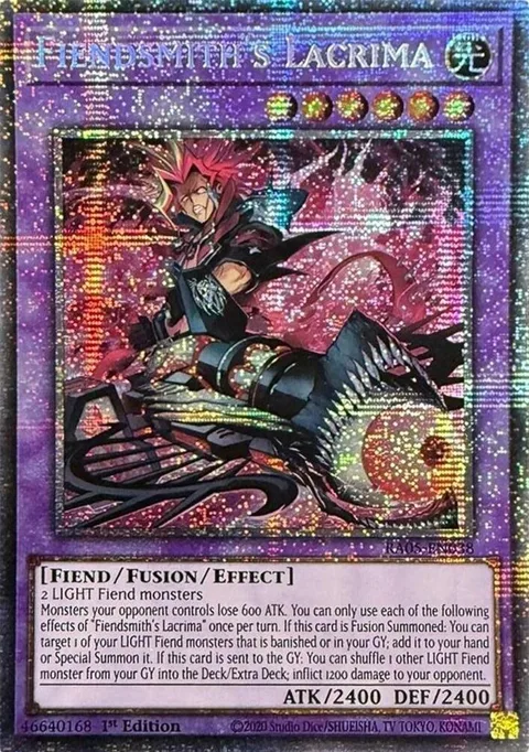 Fiendsmith's Lacrima Starlight Rare RA05-EN038 Yu-Gi-Oh card from Rarity Collection 5