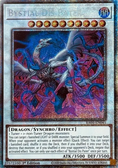 Bystial Dis Pater Starlight Rare RA05-EN041 Yu-Gi-Oh card from Rarity Collection 5