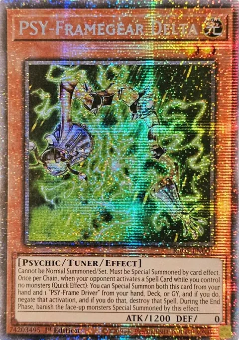 PSY-Framegear Delta Starlight Rare RA05-EN007 Yu-Gi-Oh card from Rarity Collection 5